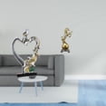 thumbnail image 2 of Estatua de pareja,Figura de pareja besándose,regalo de boda moderno,Figura de escritorio,Estantería con estatua de caballo para escritorio,oficina y decoración del hogar.,Figura decorativa, 2 of 8