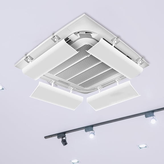 POPETPOP AC Windshield for Ceiling Units Air Conditioning Deflector Plastic Prevent Direct Blowing 1Set