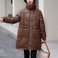 thumbnail image 5 of Vedolay Womens Hooded Parka Coat Hooded Thickened Long Jacket Winter Warm Maxi Parka Coat Coffee,L, 5 of 5
