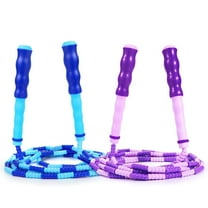 Jump Rope Kids-Soft Beaded Skipping Rope Adjustable Tangle-Free Segmented Jumping Rope for Children and Students