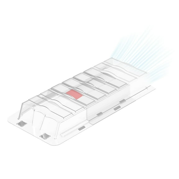 Sideways Magnetic Vent Extender for Under Furniture, Floor Resiter Vent Deflector Fits Vents 3" - 6" Wide (1PCS)