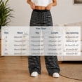 thumbnail image 2 of Bosfbaoi Sweatpants for Women Striped Wide Leg Drawstring Elastic Waist Loose Casual Trousers with Pockets, 2 of 9
