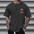 thumbnail image 2 of Dagegui Big & Tall T-Shirt for Men Palm Tree Graphic Short Sleeve Crewneck Tee Soft Comfy Casual Loose Fit Shirt Tops Dark Gray S, 2 of 4
