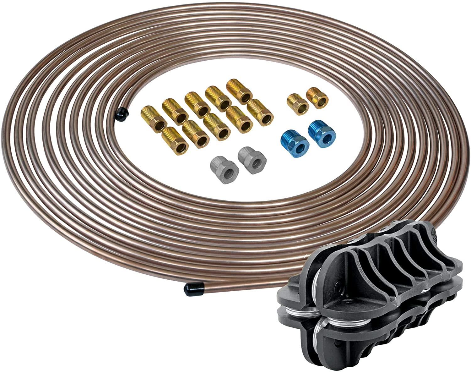 4LIFETIMELINES 1/4" Copper Nickel 25 ft Brake Line Replacement Kit