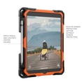 thumbnail image 6 of UAG iPad 10.2" 9th/8th Gen 2020-2021 Case w/Built-in Screen Protector, Kickstand, Hand Strap Rugged Transparent Clear Military Grade Protective Cover Plasma Orange/Black, 6 of 9