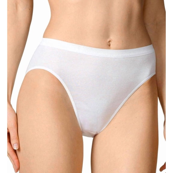 Women's Calida 23102 Light Hi Cut Brief Panties (White S)