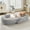 White, variant on Ataujin Orthopedic Human Dog Bed for Adults & Pets, Nap Bed Bean Bag Bed Large 67"x43"x8" Soft Faux Fur Bean Bag, Removable Cover, Plump Pillow, Side Pocket & Handle, Egg Orthopedic Foam