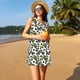 thumbnail image 3 of Easygdp Soccer and Football para Vestido Transpirable de Mujer, Vestido Suelto de Manga Corta con Pliegues y Bolsillos para el Verano, 3 of 7