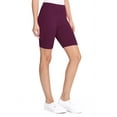 thumbnail image 3 of Women's Plus Size Elastic High Waist Workout Running Active Solid Biker Shorts Pants, 3 of 5