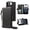 Black, variant on Dteck Crossbody Wallet Phone Case for iPhone 17e / iPhone 16e, Bling Diamond PU Leather Credit Card Slots Folio Flip Stand Cover with Wrist/Shoulder Strap,Black