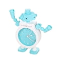 thumbnail image 1 of Despertador Creative con forma de robot para niños, plástico azul, 1 of 2