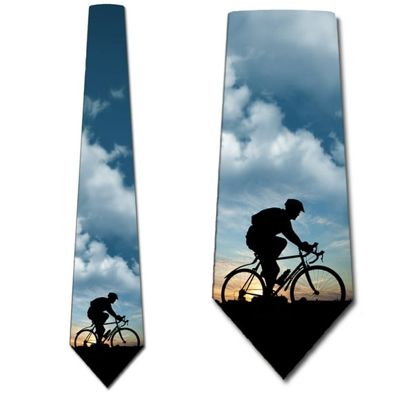 Cycling Ties Mens Nature Sports Necktie by Three Rooker