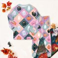 thumbnail image 6 of NOLDARES Kids Halloween Skeleton Pajamas Cotton Pumpkin Ghost Print Sleepwear Toddler Girls Boys Skull Halloween Pjs Sets(Pink,3-4 Y), 6 of 9