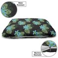thumbnail image 3 of Tropical Pet Bed, Plumeria Palm and Monstera Leaves, Chew Resistant Pad for Dogs and Cats Cushion with Removable Cover, 24" x 39", Charcoal Grey Multicolor, by Ambesonne, 3 of 4