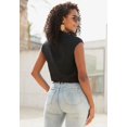 thumbnail image 3 of LASCANA Women's Surplice Blouse Shirt Bodysuit, 3 of 5