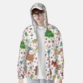thumbnail image 4 of Gaeub Winter Christmas And New Year Deer Men's and Women's UPF 50+ Long-Sleeved Sun Protection Clothing, Fishing Shirt Long Sleeve Zip - Large, 4 of 9