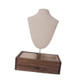 thumbnail image 4 of Soporte para presentación de joyería Fernando expositor de collares busto Base estable Estante de almacenamiento, 4 of 8
