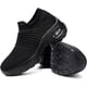 thumbnail image 1 of HAOSHIDUO Zapatillas de Tenis para Mujer Ligeras cómodas de Malla Calzado de Caminata para Mujer sin Cordones Negro puro 23.5 cm Negro puro 23.5 cm Xishao ropa, 1 of 2