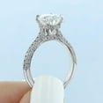 thumbnail image 3 of 2Ct Oval Lab-Created Diamond Women's Engagement Ring 14K White Gold Plated, 3 of 4