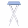 thumbnail image 4 of Mainstays Rubberwood Folding TV Tray Table, Seaside, 4 of 11