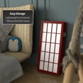 thumbnail image 5 of 2 ft. Tall Desktop Window Pane Shoji Screen - Rosewood - 6 Panels, 5 of 7