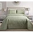 thumbnail image 3 of MK Home Mk Collection Solid Embossed Bedspread Bed Cover Over Size (Light Green, King/California King), 3 of 3