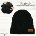 thumbnail image 3 of Britt’s Knits Beyond Soft Cable Knitted Beanie Warm Winter Hat - Black (Women's), 3 of 8