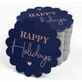 thumbnail image 4 of Inkdotpot Real Rose Gold Foil Happy Holiday Tags Favor Hang Paper Tags 100 Piece, 4 of 7