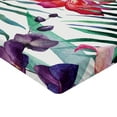 thumbnail image 2 of Ambesonne Colorful Fitted Sheet 2 Pcs Set, Tropical Orchids, Queen, Multicolor, 2 of 3