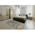 thumbnail image 4 of Ahgly Company Indoor Rectangle Contemporary DarkSeaGreen Area Rugs, 5' x 7', 4 of 6