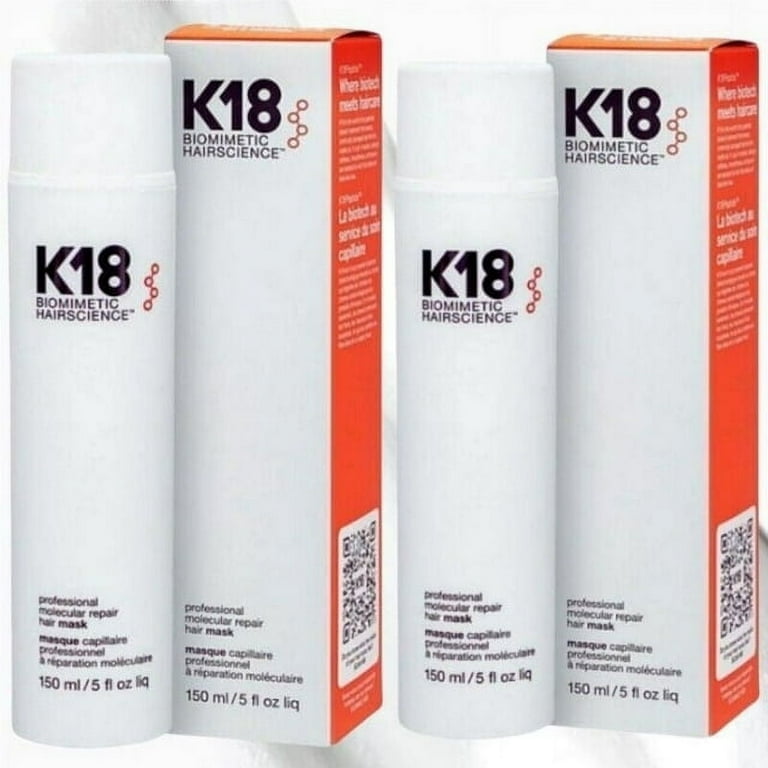 新品未開封　K18ヘアマスク150ml K18 Leave-In Molecular Repair Hair Mask, 2PCS, 5oz/150ml, Repairs