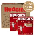thumbnail image 4 of Huggies Little Snugglers Baby Diapers, Size 4 (22-37 lbs), 140 Ct (Select for More), 4 of 18