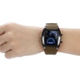 thumbnail image 3 of EGNMCR Men's Fashion LED Light Flash Turbo Speedometer Sports Car Dial Meter Watch the watch, 3 of 6