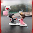 thumbnail image 3 of Adornos de pareja adorables para coche, decoración interior de coche, adornos para coche, adornos para el hogar y la oficina, adornos para el panel de instrumentos, 3 of 4