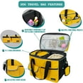 thumbnail image 2 of PetAmi Medium Dog Travel Bag with Food Containers and Bowls, Yellow, 22 L Limit, 2 of 7