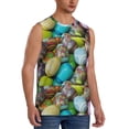 thumbnail image 2 of Daiia Easter Egg1 Printed Men's Tank Tops,Casual Soft Sleeveless Gym Muscle Shirts Bodybuilding Tee-Small, 2 of 8