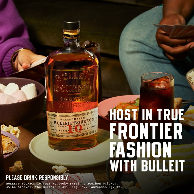 Bulleit Bourbon 10 Year Old Whiskey, 750 ml Bottle, 46% ABV