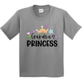thumbnail image 3 of Inktastic Grandma's Princess Crown and Flowers Youth T-Shirt, 3 of 5
