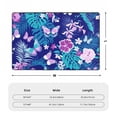 thumbnail image 7 of YFYANG 36"x24" Non-Slip Flannel Carpet Doormat, Living Room Bedroom Office Decorative Area Rugs, Indoor Purple Butterfly Flower Doodle Floor Mats, 7 of 7