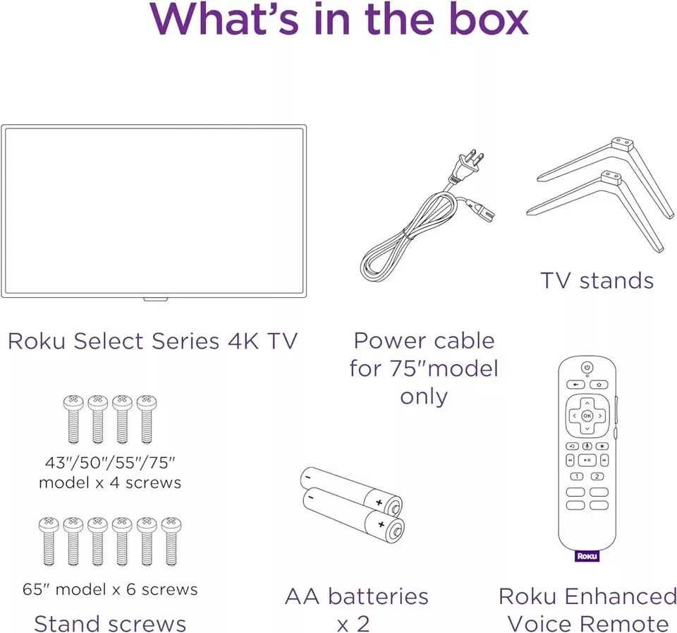 50" Class Select Series 4K Smart RokuTV