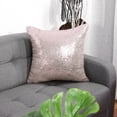 thumbnail image 2 of Unique Bargains Sparkling Sequin Decorative Throw Pillow Cover 16" x 16" Rose Gold, 2 of 8