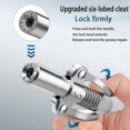 thumbnail image 2 of Grease Gun Coupler G-Type, High Pressure 10000 PSI Locking Adapter for Grease Nipples, Alloy Steel with Anti-Leak Design, 2 of 4