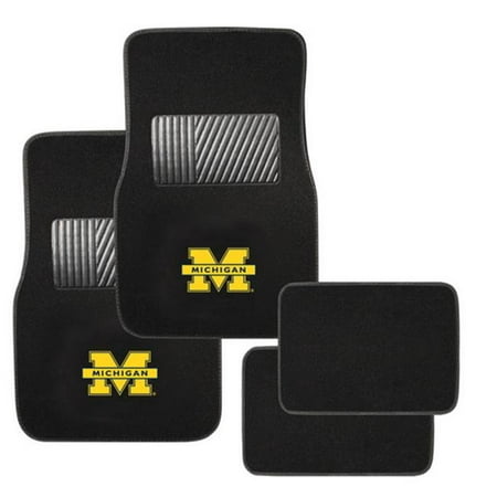 Pilot Automotive Fm 902 Collegiate Floor Mat Michigan 4 Piece Set