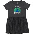 thumbnail image 3 of Inktastic Peacock Girls Toddler Dress, 3 of 5