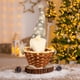thumbnail image 1 of Adorno navideño de canasta de dulces | Decoración para fiestas y escritorios infantiles | Canasta de tela roja, verde y gris para decorar la sala y guardar regalos, 1 of 6