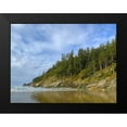 thumbnail image 2 of Grayscale 14x12 Black Modern Framed Museum Art Print Titled - Eroded Coast IV, 2 of 5