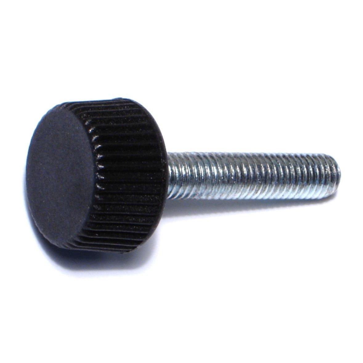uxcell Black 8mm Diameter 40mm Length Male Thread Knurled Knob 
