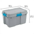 thumbnail image 3 of Sterilite Bac de Rangement Empilable 30 Gal avec Couvercle, Lot de 6, 3 of 12