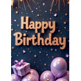thumbnail image 3 of Yatrandify Glitter Happy Birthday Balloon Banner for Celebration Party Decoration Event Background, 3 of 7