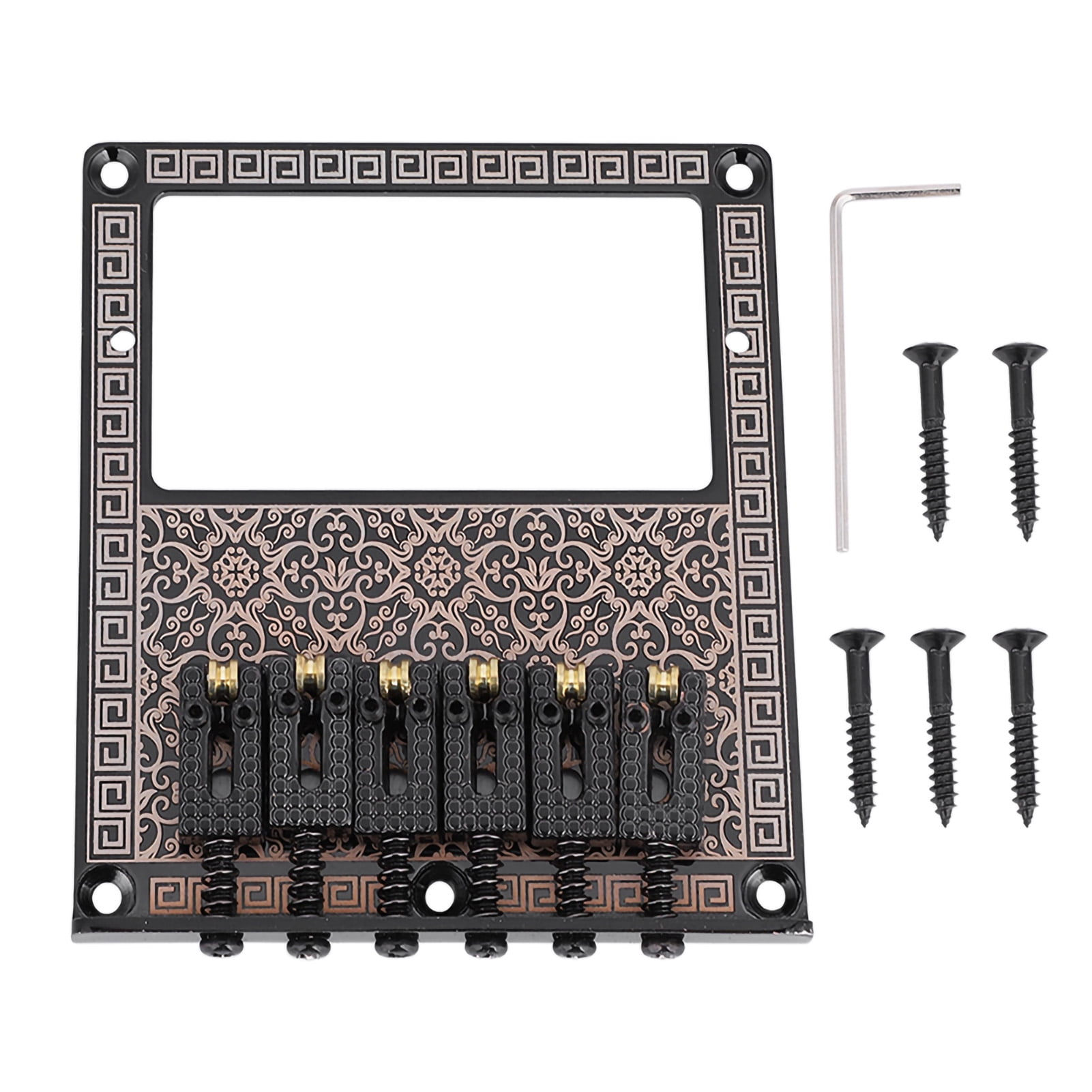 Saddle Guitar Bridge Humbucker Pickup Slot for TL Telecaster Electric Guitars Black Kaleidoscop